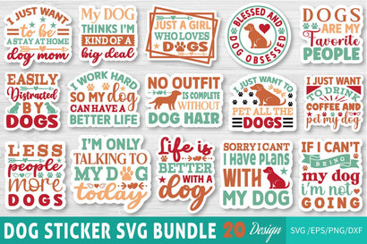 Dog Sticker SVG Bundle SVG Angelina750 