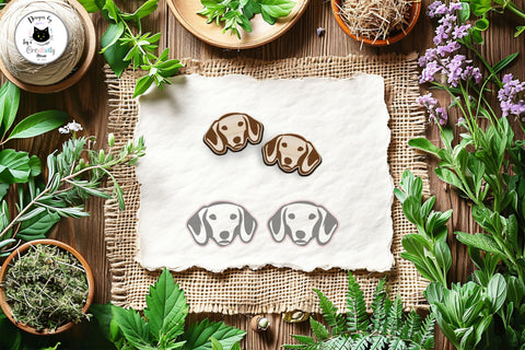 Dog Stud Earrings Laser Cut SVG SVG Ivy's Creativity House 