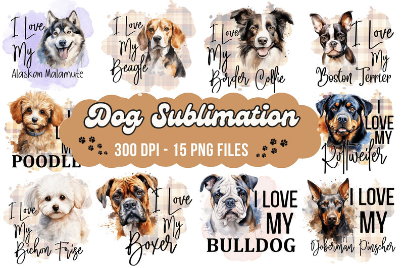 Dog Sublimation Bundle Sublimation Regulrcrative 