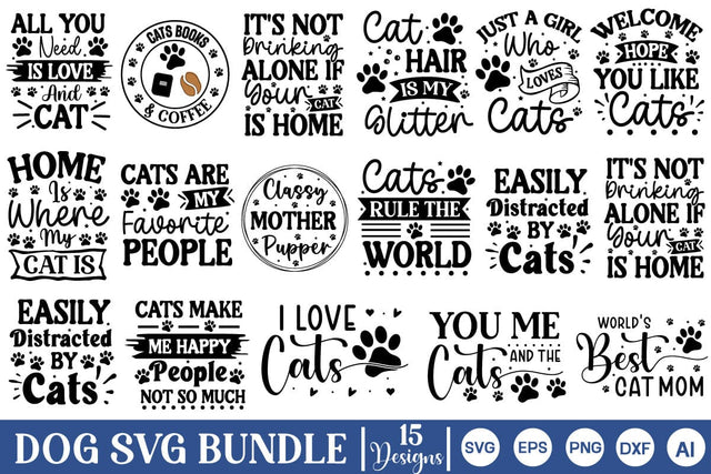Dog Svg Bundle, Dog Cut Files, Dog Mom Svg, Dog Lover Svg, SVGs,Quotes and Sayings,Food & Drink,On Sale, Print & Cut SVG DesignPlante 503 
