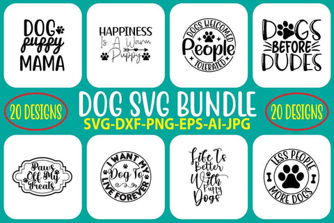Dog SVG Bundle SVG Syaman 