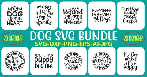 Dog SVG Bundle SVG Syaman 