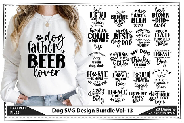 Dog SVG Design Bundle Vol-13 SVG shah alam 