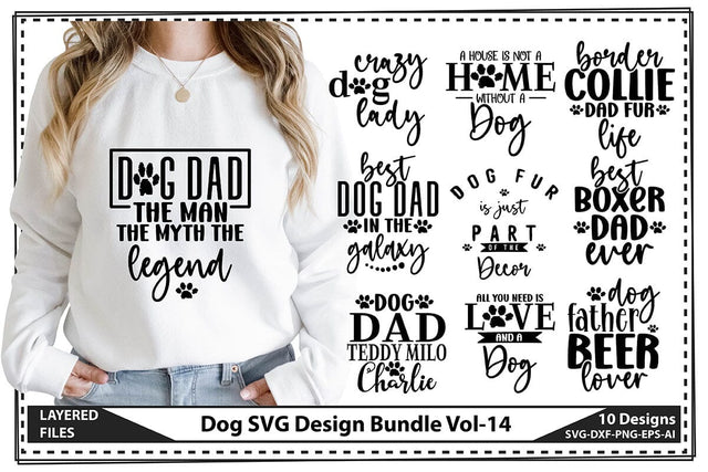 Dog SVG Design Bundle Vol-14 SVG shah alam 