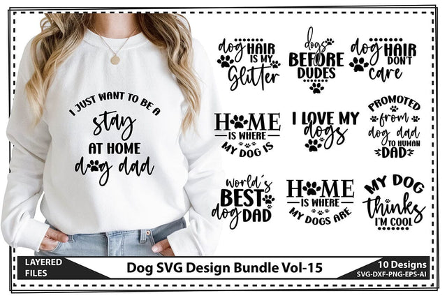 Dog SVG Design Bundle Vol-15 SVG shah alam 