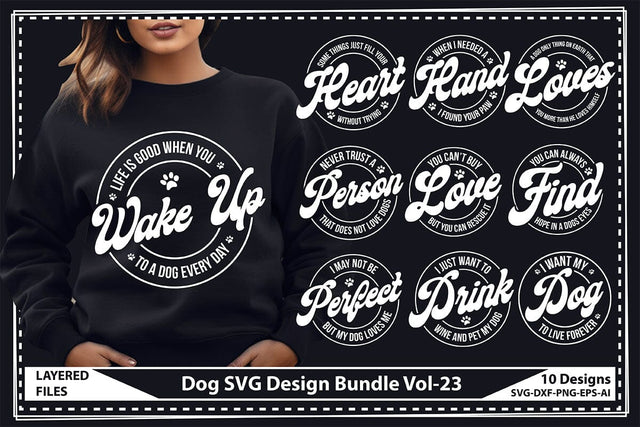 Dog SVG Design Bundle Vol-23 SVG shah alam 