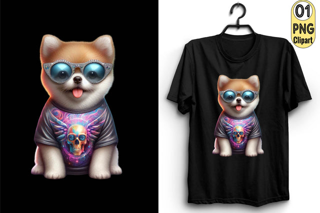Dog T-shirt Clipart PNG Sublimation Clipart Sublimation SVGArt 