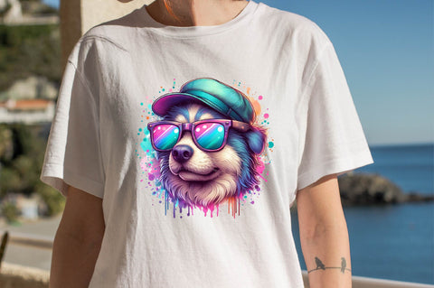 Dog T-shirt Clipart PNG Sublimation Clipart Sublimation SVGArt 