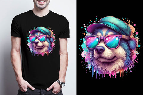 Dog T-shirt Clipart PNG Sublimation Clipart Sublimation SVGArt 