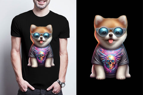 Dog T-shirt Clipart PNG Sublimation Clipart Sublimation SVGArt 