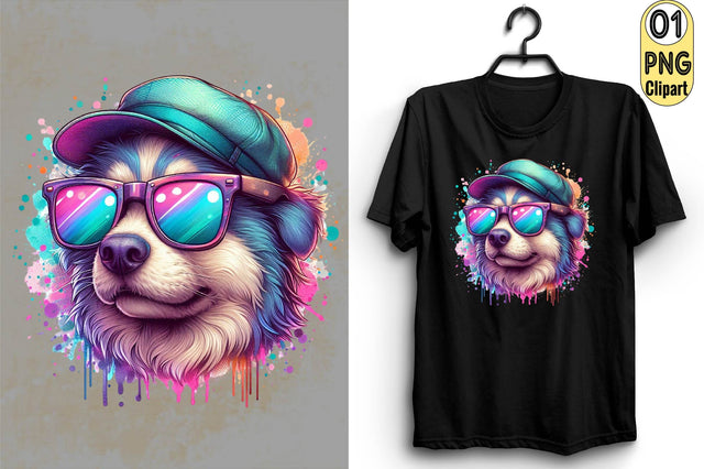Dog T-shirt Clipart PNG Sublimation Clipart Sublimation SVGArt 