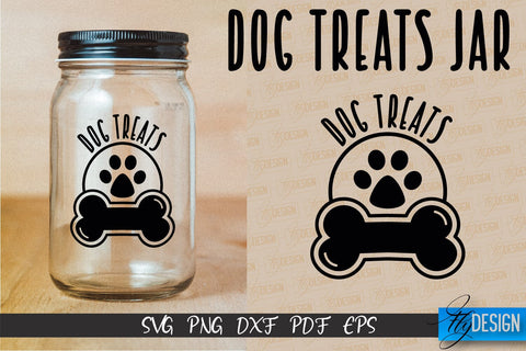 Dog Treat Jar SVG Design | Dog Treat SVG Design | SVG File SVG Fly Design 
