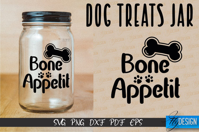 Dog Treat Jar SVG Design | Dog Treat SVG Design | SVG File SVG Fly Design 