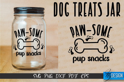 Dog Treat Jar SVG Design | Dog Treat SVG Design | SVG File SVG Fly Design 