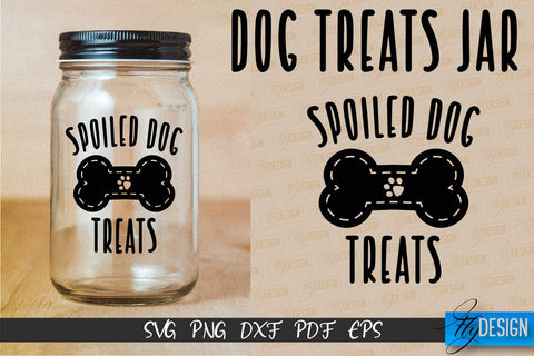 Dog Treat Jar SVG Design | Dog Treat SVG Design | SVG File SVG Fly Design 