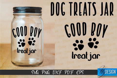 Dog Treat Jar SVG Design | Dog Treat SVG Design | SVG File SVG Fly Design 