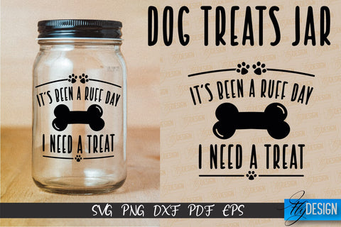 Dog Treat Jar SVG Design | Dog Treat SVG Design | SVG File SVG Fly Design 