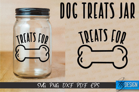 Dog Treat Jar SVG Design | Dog Treat SVG Design | SVG File SVG Fly Design 
