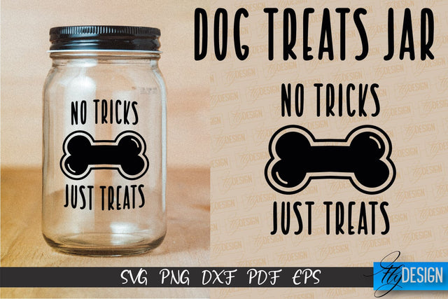 Dog Treat Jar SVG Design | Dog Treat SVG Design | SVG File SVG Fly Design 