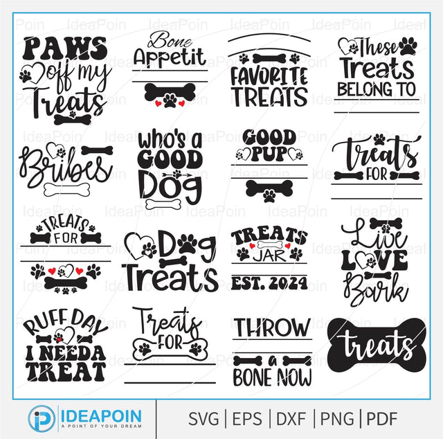 Dog Treat Jar svg, Dog Treats Jar Sayings SVG Bundle, Dog Treats png, Dog Treat Container Svg, Dog Food png, Dog Cookie Jar Svg, Dog Bone Sv SVG Dinvect 