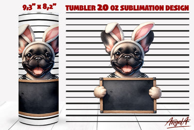Dog tumbler sublimation / Bad bunny / French bulldog tumbler Sublimation Angelina Semenova 