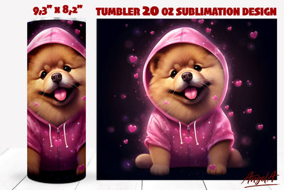 Dog tumbler sublimation / Funny Chow chow png / cute dog png Sublimation Angelina Semenova 