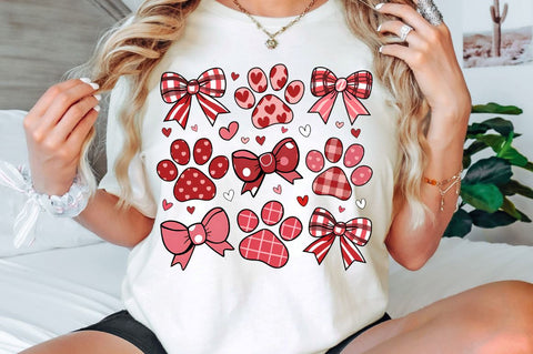 Dog Valentine Coquette Sublimation Design Sublimation Regulrcrative 