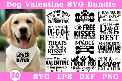 Dog Valentine SVG Bundle SVG Designangry 
