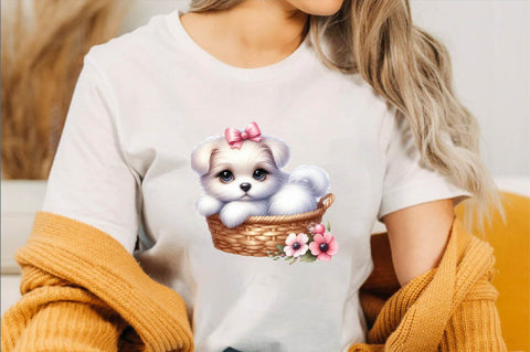 Dog Watercolor сlipart. Cute Puppies Sublimation Clipart Sublimation SVGArt 