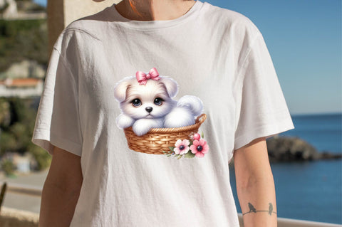 Dog Watercolor сlipart. Cute Puppies Sublimation Clipart Sublimation SVGArt 