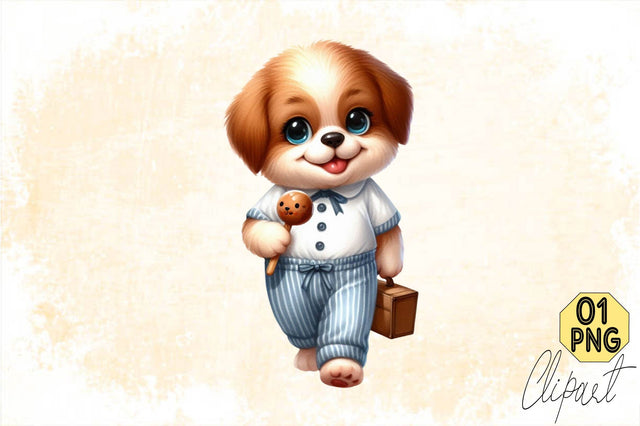 Dog Watercolor сlipart. Cute Puppies Sublimation Clipart Sublimation SVGArt 