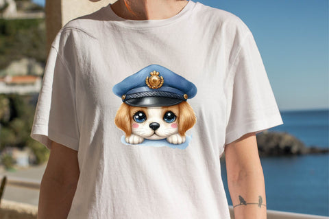 Dog Watercolor сlipart. Cute Puppies Sublimation SVGArt 