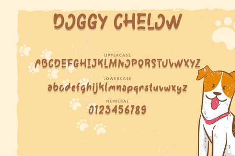 Doggy Chelow Font Prasetya Letter 