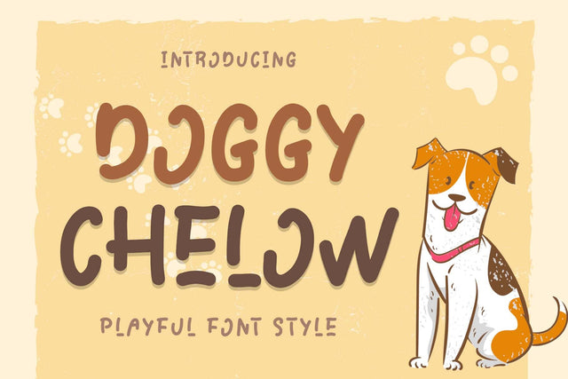 Doggy Chelow Font Prasetya Letter 