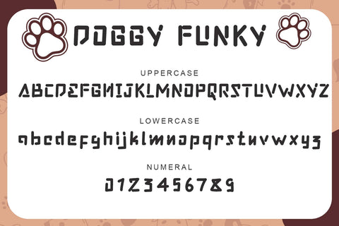 Doggy Funky Font Prasetya Letter 