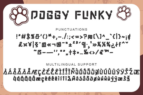 Doggy Funky Font Prasetya Letter 