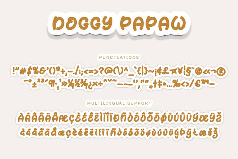 Doggy Papaw Font Prasetya Letter 