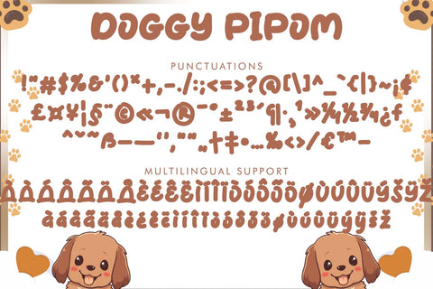 Doggy Pipom Font Prasetya Letter 