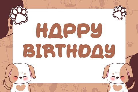 Doggy Pipom Font Prasetya Letter 