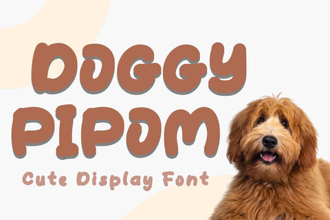 Doggy Pipom Font Prasetya Letter 