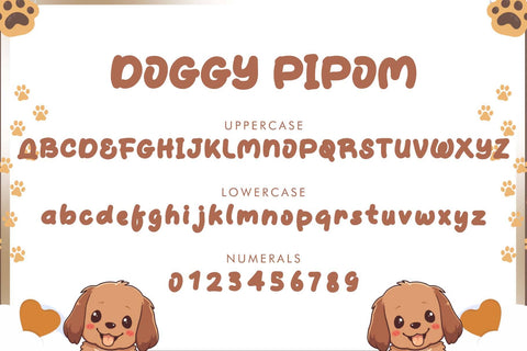Doggy Pipom Font Prasetya Letter 