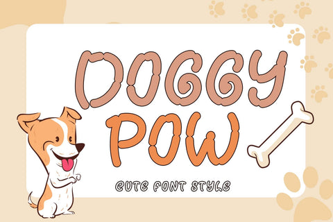 Doggy Pow Font Prasetya Letter 