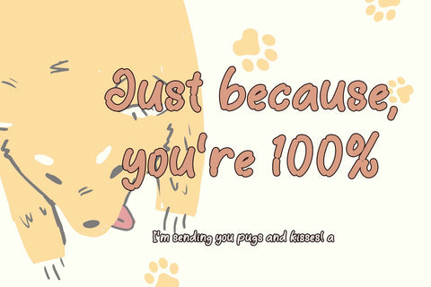 Doggy Pow Font Prasetya Letter 