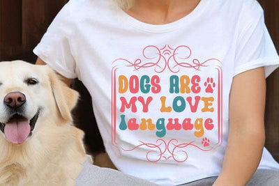 Dogs are my love language SVG Angelina750 