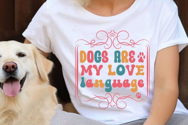 Dogs are my love language SVG Angelina750 