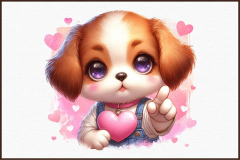 Dogs Giving Heart Hand Sign Sublimation Sublimation designartist 