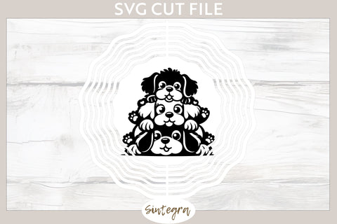 Dogs Pile v2 SVG Cut File SVG Sintegra 
