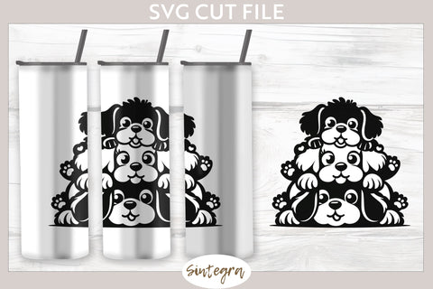 Dogs Pile v2 SVG Cut File SVG Sintegra 