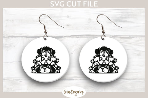 Dogs Pile v2 SVG Cut File SVG Sintegra 