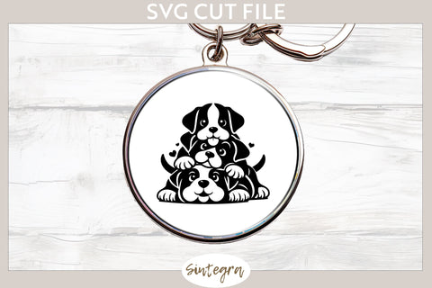 Dogs Pile v3 SVG Cut File SVG Sintegra 
